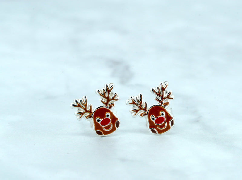 Kids Rudolph Stud Earrings - Kat's Collection