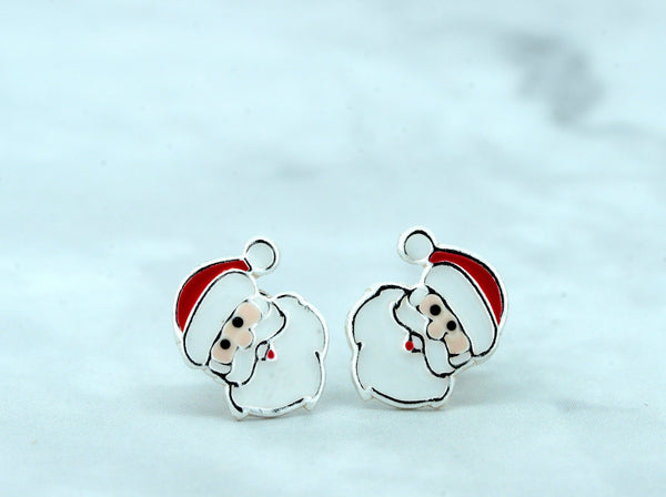 Kids Santa Claus Stud Earrings - Kat's Collection
