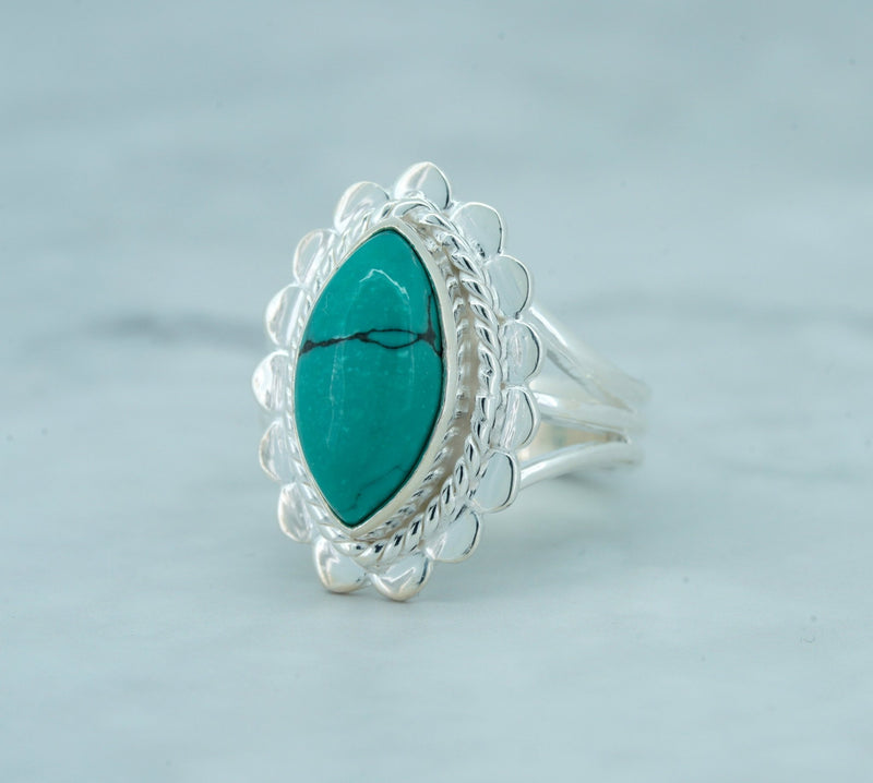 Marquise Turquoise Ring - Kat's Collection