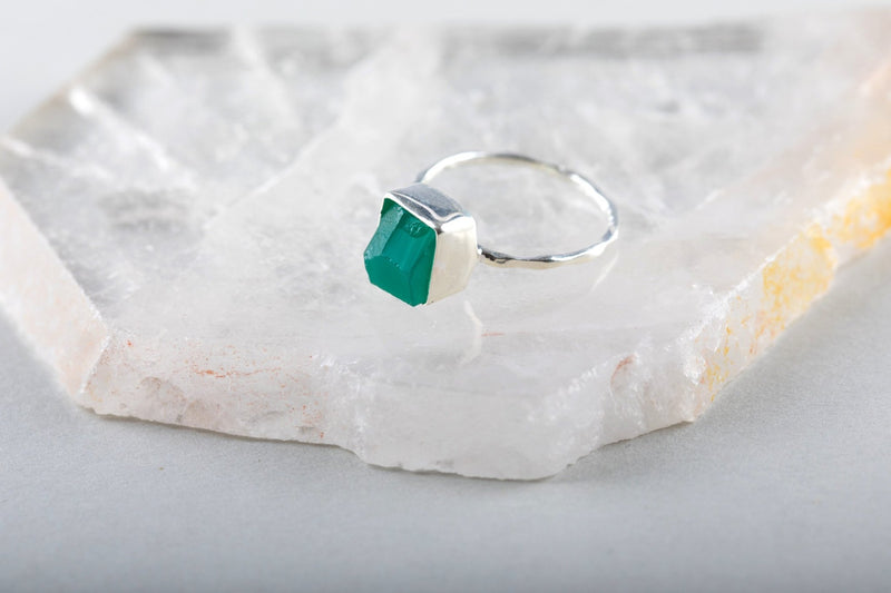 Raw Emerald Ring - Kat's Collection