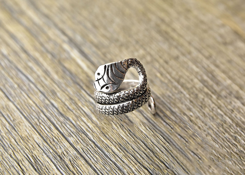 Adjustable Silver Snake Ring - Kat's Collection