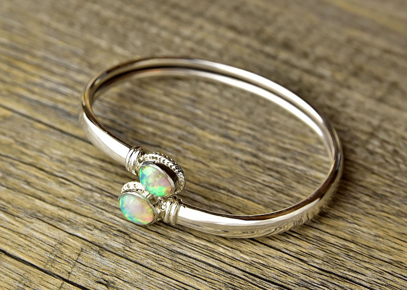 Adjustable Twist Opal Bracelet - Kat's Collection