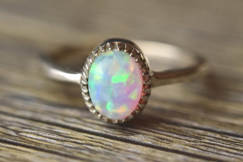 Dainty Opal Ring - Kat's Collection
