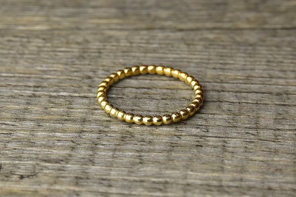 Gold Beaded Ring - Kat's Collection