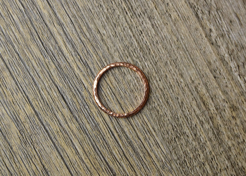 Hammered Stacker Rose Gold Ring - Kat's Collection