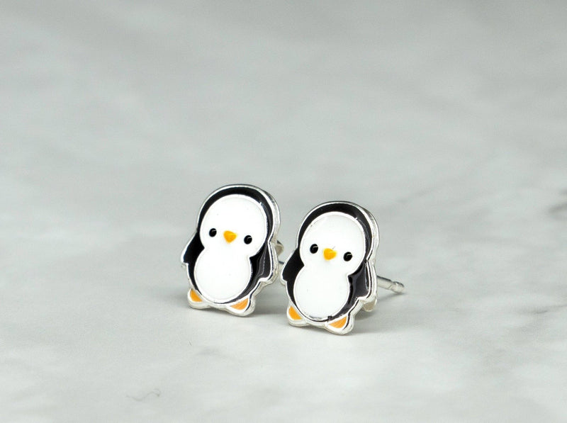 Kids Penguin Stud Earrings - Kat's Collection