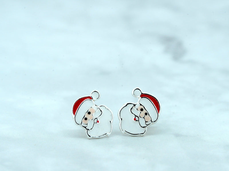 Kids Santa Claus Stud Earrings - Kat's Collection