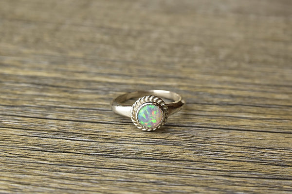 Natural Opal Twist Ring - Kat's Collection