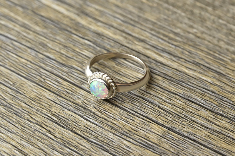 Natural Opal Twist Ring - Kat's Collection