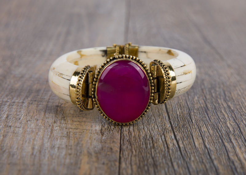 John Hardy Chain Pink Spinel Bracelet - Simmons Fine Jewelry