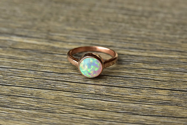 Rose Gold Opal Ring - Kat's Collection