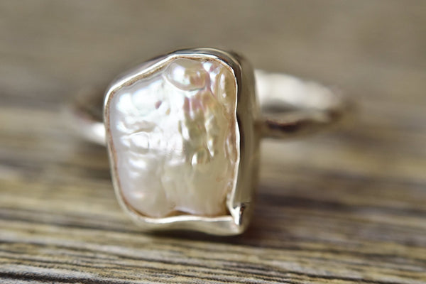 Rough Pearl Ring - Kat's Collection
