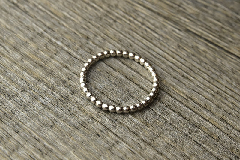 Silver Beaded Ring - Kat's Collection
