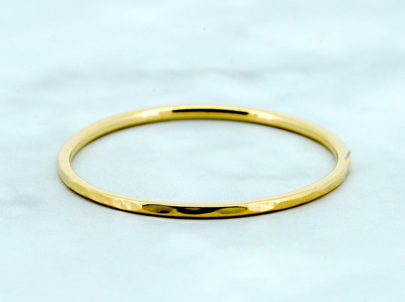 Thin Hammered Stacker Gold Ring - Kat's Collection