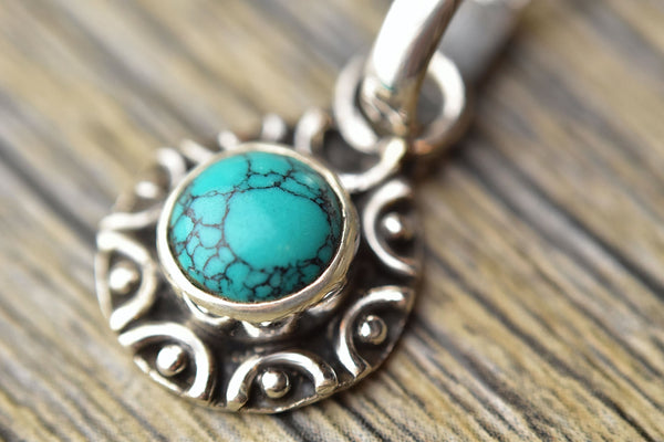 Tribal Turquoise Pendant - Kat's Collection