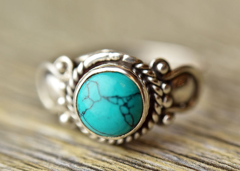 Tribal Turquoise Ring - Kat's Collection