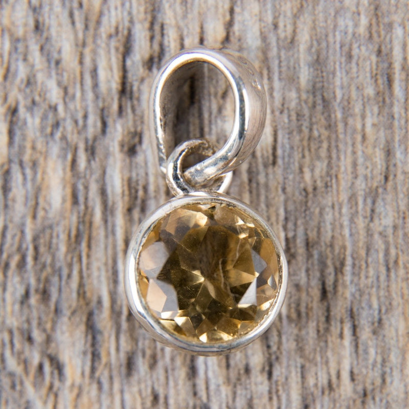 Buy Niscka Yellow Sapphire Stone Pendant Necklace online