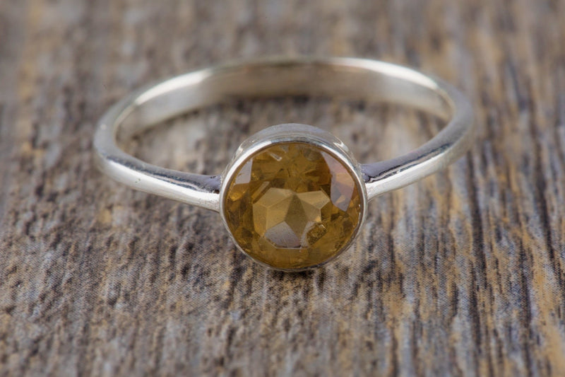 Sunshine Sparkle Classy Diamond & Yellow Topaz Rings -Diamond Rings| Surat  Diamond Jewelry